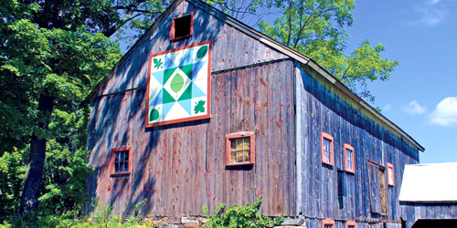 Barn Quilt Trail in Connecticut - Photo Credit Linda Pouder of Merryall Studio